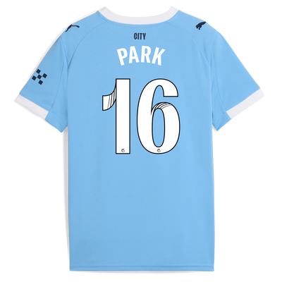 Kids' Manchester City Home Jersey 2025/26 With PARK 16 Printing