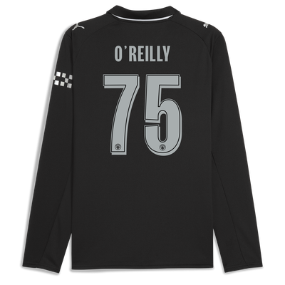 Maillot Extérieur Manchester City 2025/26 Manches Longues Avec Impression O'REILLY 75