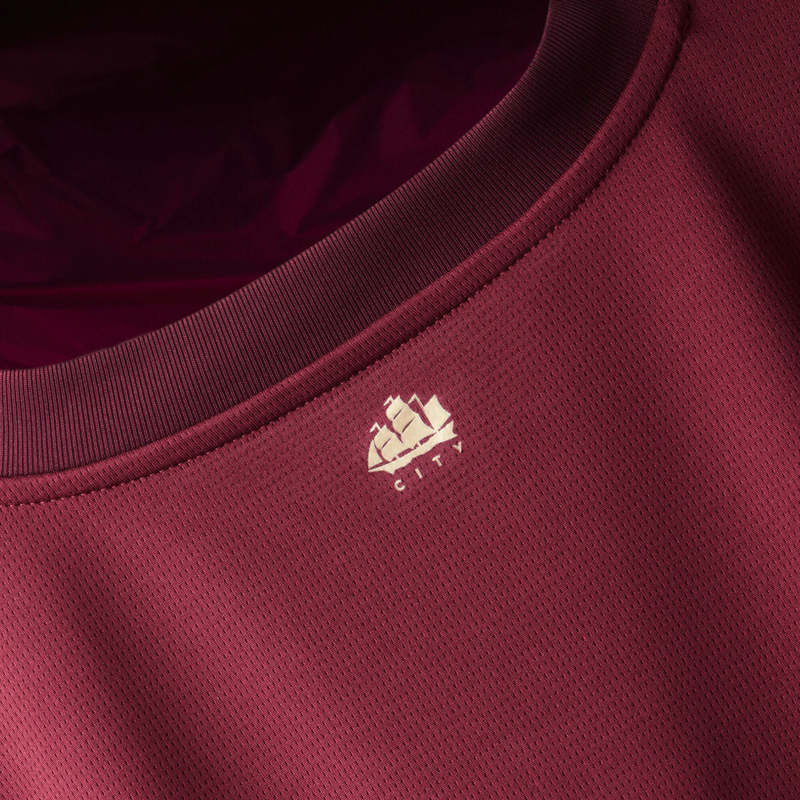 MCFC RP KIDS THIRD JERSEY LS - burgundy