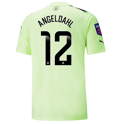 Camiseta 3ª Equipación Manchester City 2022/23 con estampado de ANGELDAHL 12