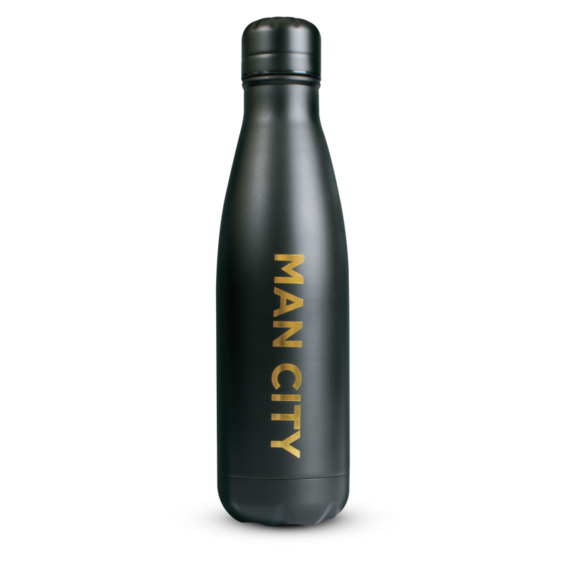 MCFC 500ML BLACK SS BOTTLE - black