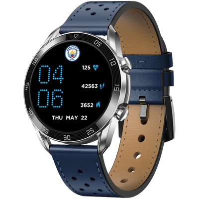Manchester City Leather Smart Watch