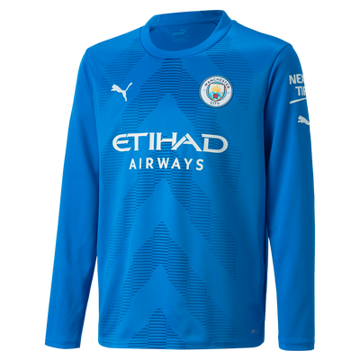 Kids' Manchester City Goalkeeper Jersey 2022/23 Long Sleeve
