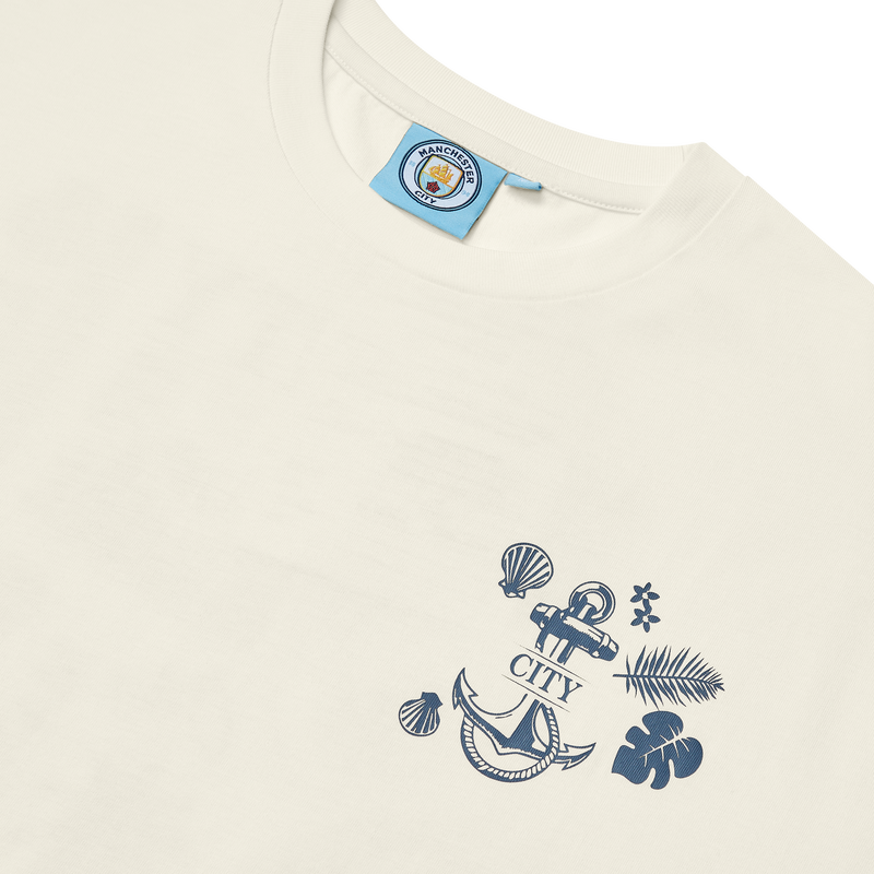 MCFC FW SUMMER BACK PRINT TEE - cream