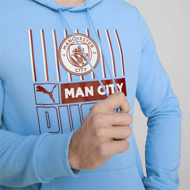 MCFC LW MENS FTBLCORE HOODY - team light blue