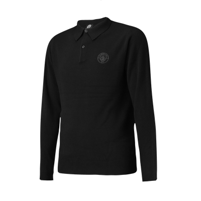 Manchester City Knitted Long Sleeve Polo