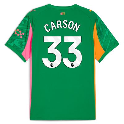 Camiseta de portero del Manchester City 2025/26 con impresión CARSON 33