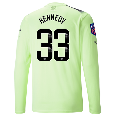 Manchester City Third Jersey 2022/23 long sleeve with KENNEDY 33 printing
