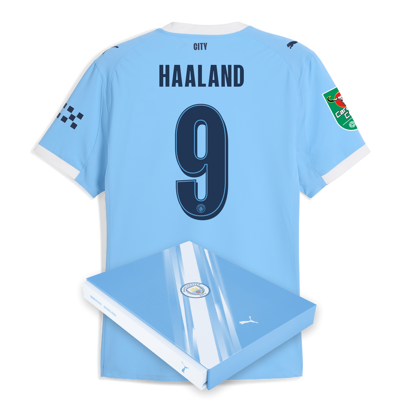 MENS AUTHENTIC Home SHIRT SS-HAALAND-9-EPL-PL - 