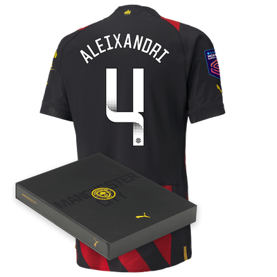Manchester City Authentic Away Jersey 2022/23 with ALEIXANDRI 4 printing