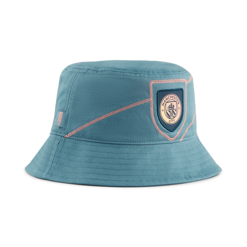 MCFC LW STATEMENT BUCKET HAT - blue