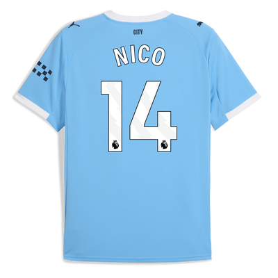 Manchester City Thuisshirt 2025/26  en NICO 14 bedrukking