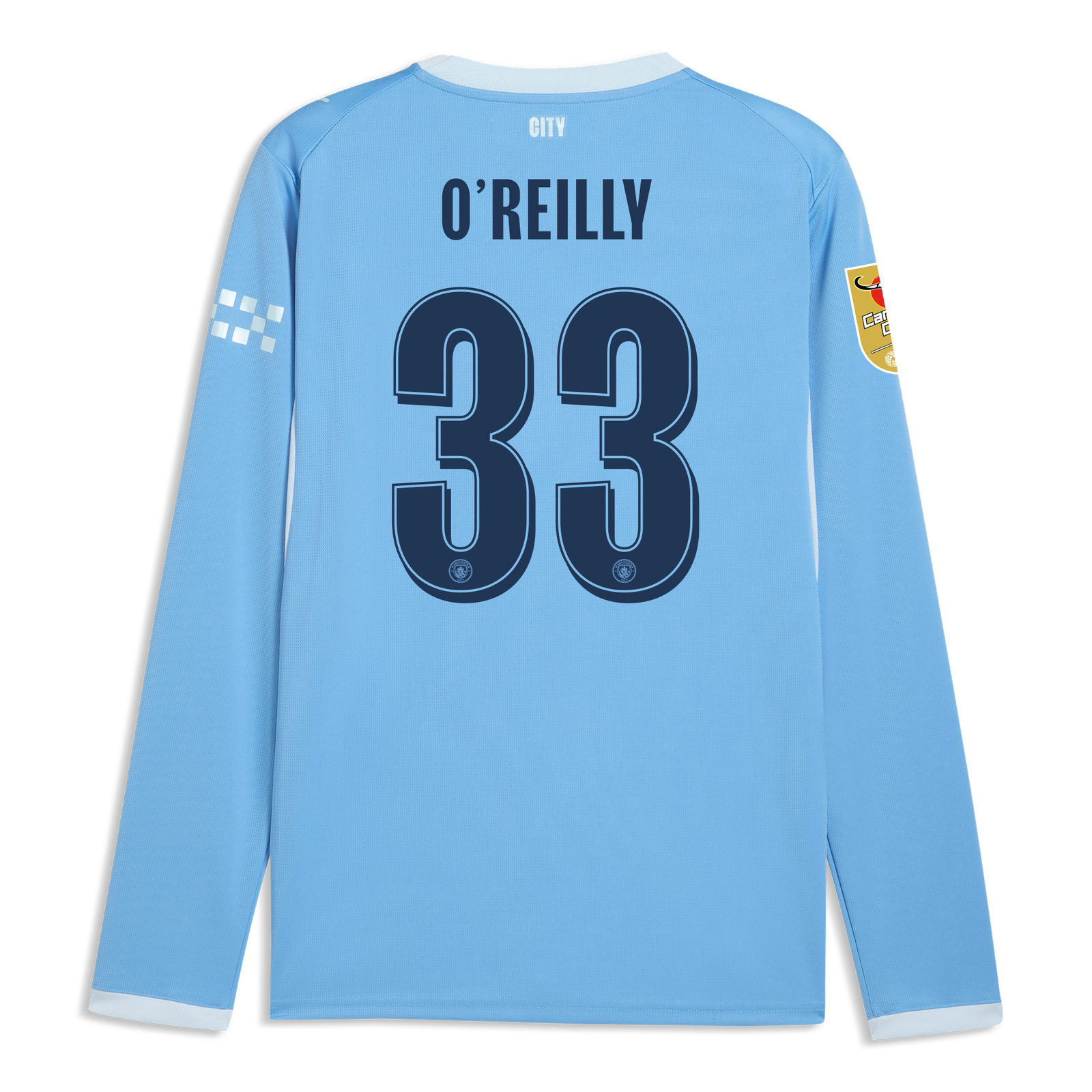 マンチェスター・シティ O'Reilly 33 シャツ Manchester City Home Jersey 2026/27 Long Sleeve With O'REILLY 33