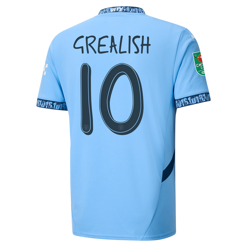 Manchester City Maglia Gara Home 2024 25 con stampa GREALISH 10 Official Man City Store