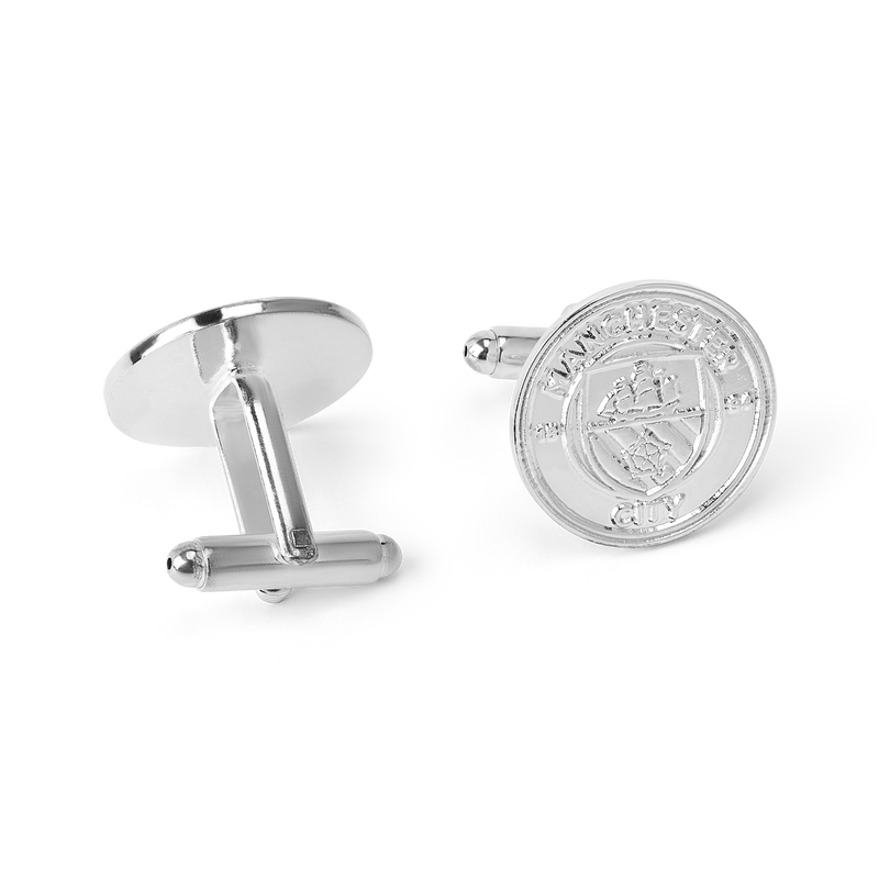 MCFC CREST CUFFLINKS - silver