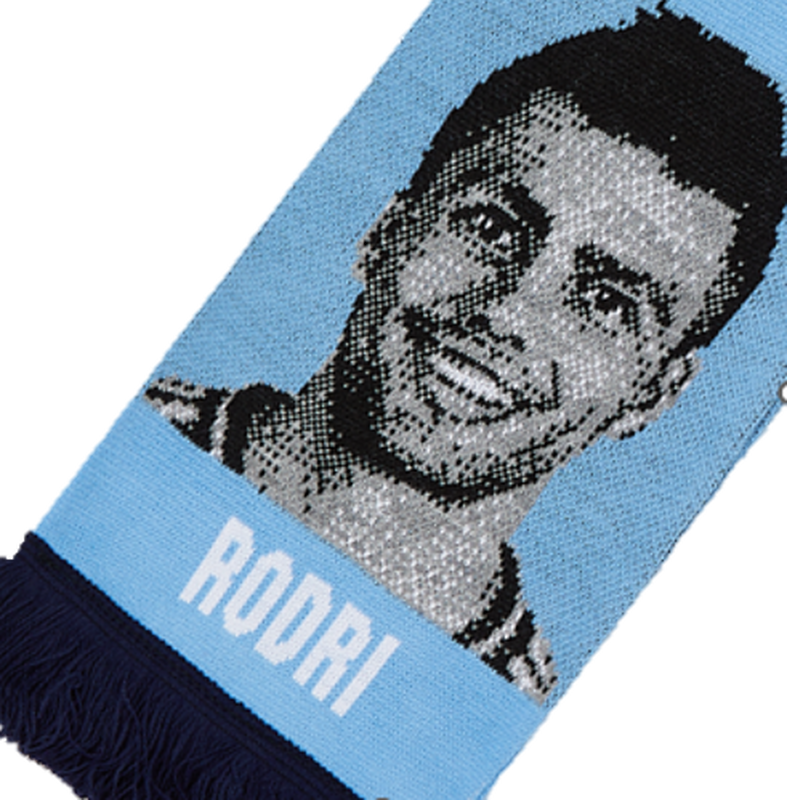 MCFC FW RODRI FACE SCARF - light blue