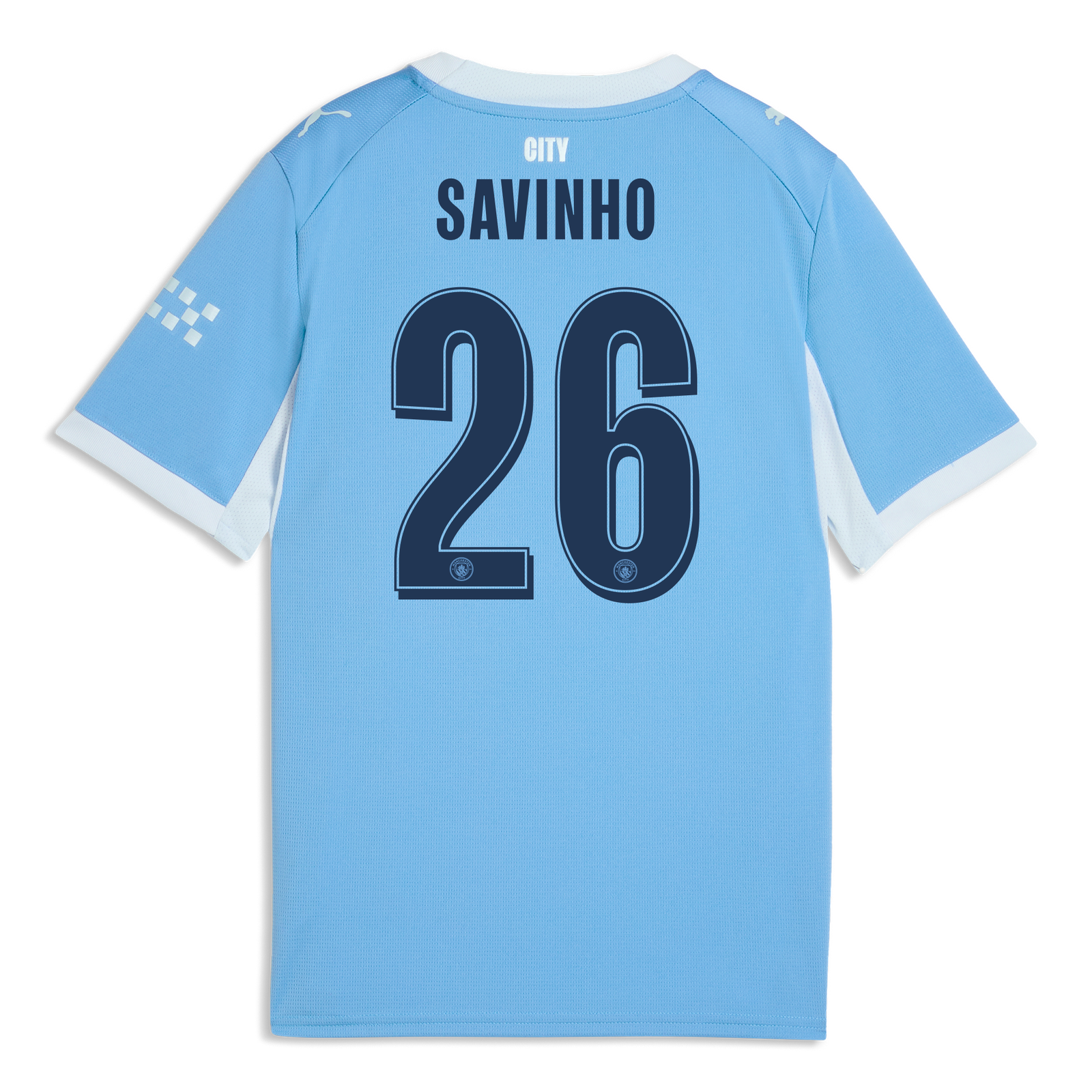 キッズ マンチェスター・シティ ホームユニフォーム 2026/27 SAVINHO