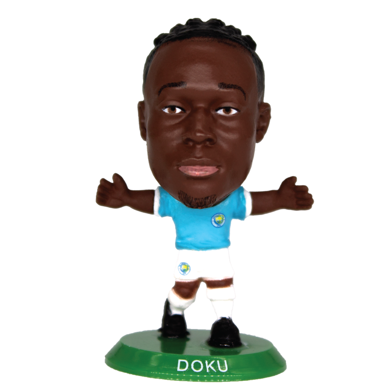 Man City SoccerStarz Doku Mini Action Figure blue - Check out all Manchester City toys online - Official Manchester City FC store