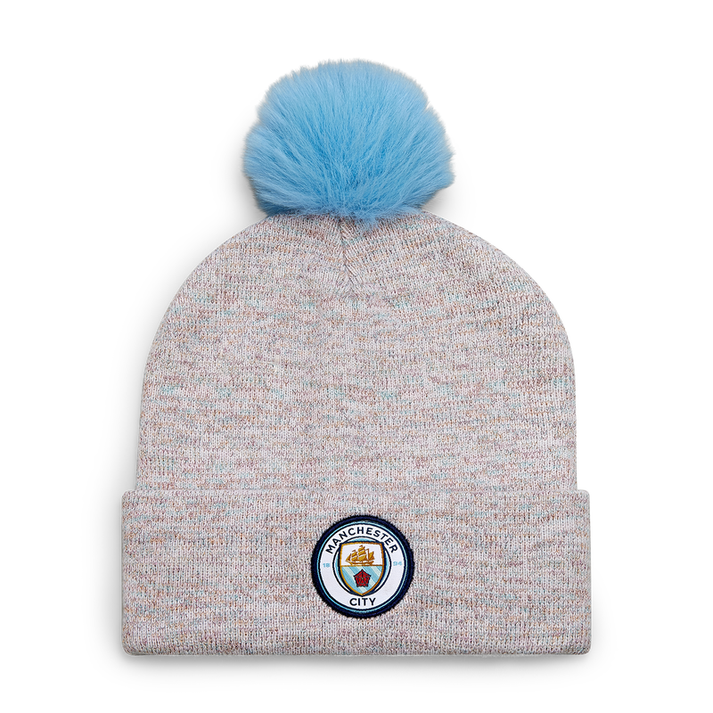 MCFC FW WHITE GLITTER BEANIE - white