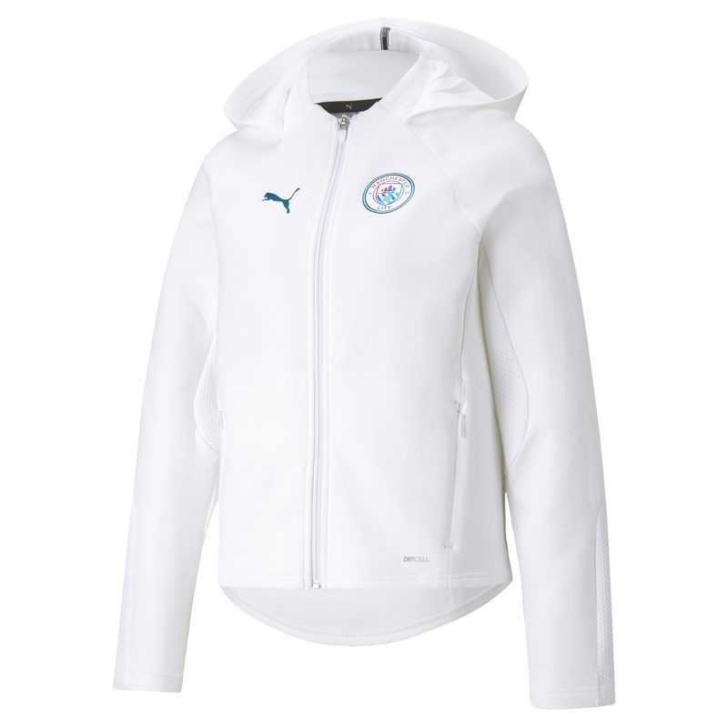 MCFC LW WOMENS CASUALS HOODED JACKET - white