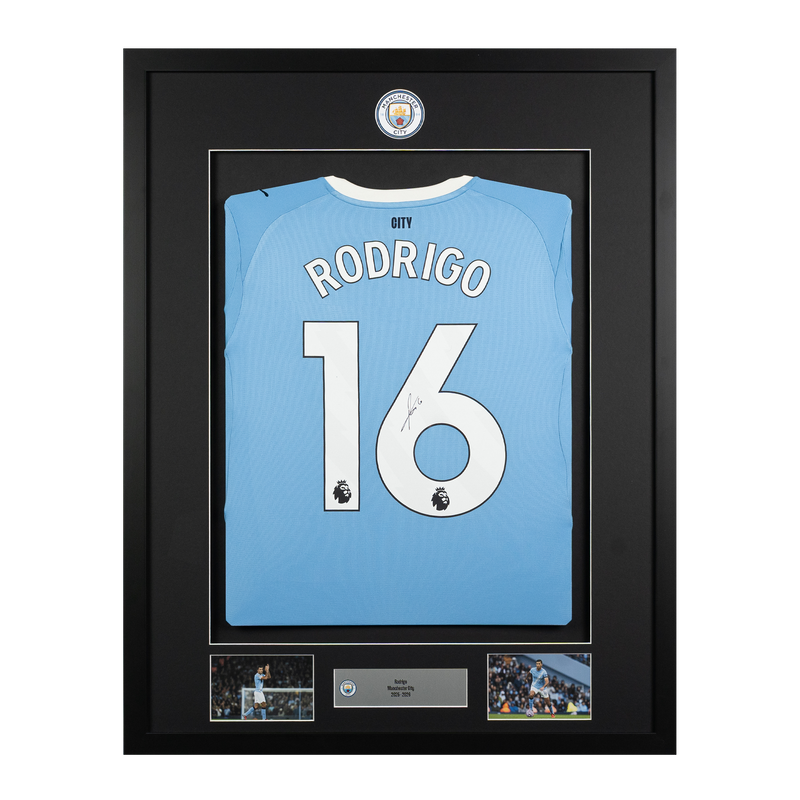 MCFC 25/26 FRAMED RODRI HOME - Blue