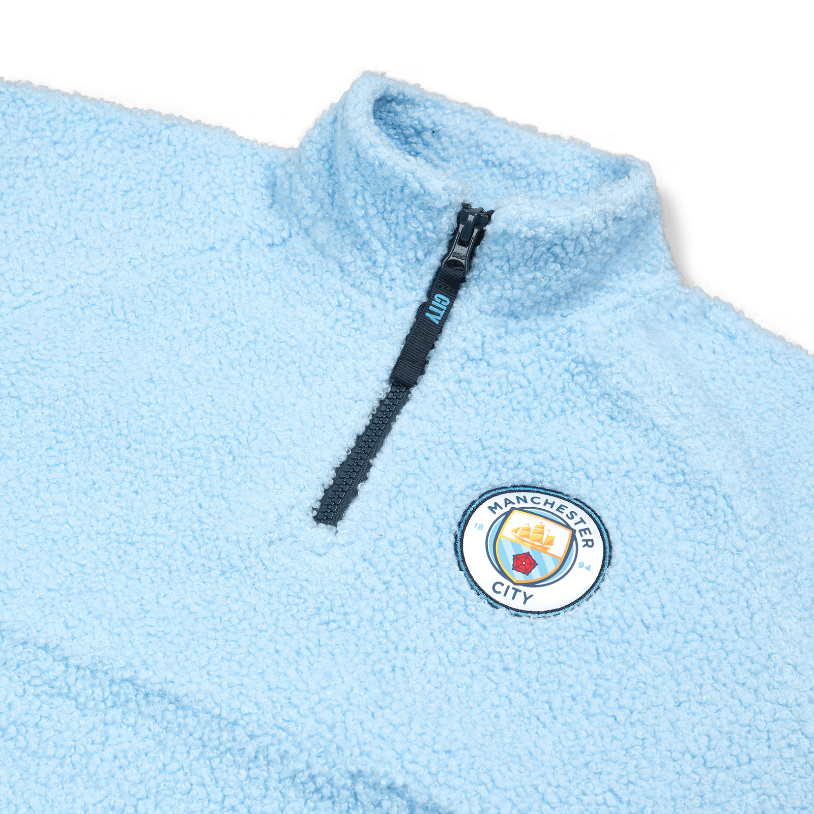 キッズ Manchester City クォータージップシェルパフリース | Official