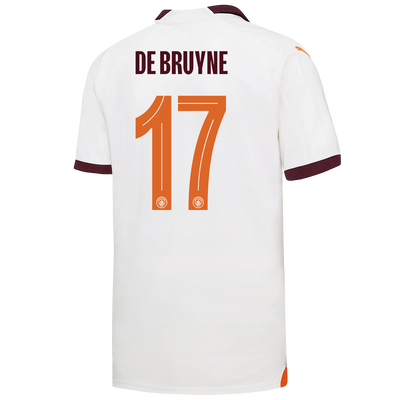 Manchester City Away Jersey 2023/24 with DE BRUYNE 17 printing