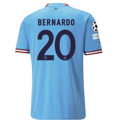 Manchester City Home Jersey 22/23 with BERNARDO 20 printing
