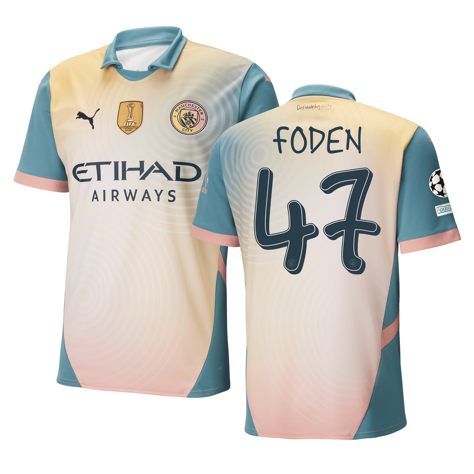 Manchester City 'Definitely City' Jersey 2024/25 With FODEN Manchester City 'Definitely City' Jersey 2024/25 With FODEN