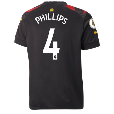 Camiseta Niño 2ª Equipación Manchester City 2022/23 con estampado de PHILLIPS 4