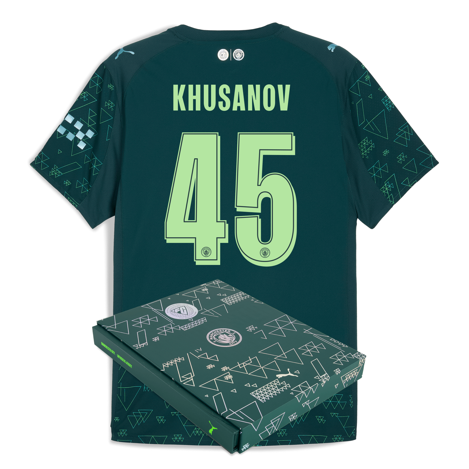 マンチェスター・シティ クサノフ　ユニフォームKHUSANOV 45番 シャツ マンチェスター・シティ EA SPORTS FC オーセンティック