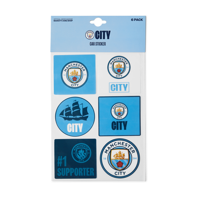 Pack de 6 Stickers pour Voiture Manchester City