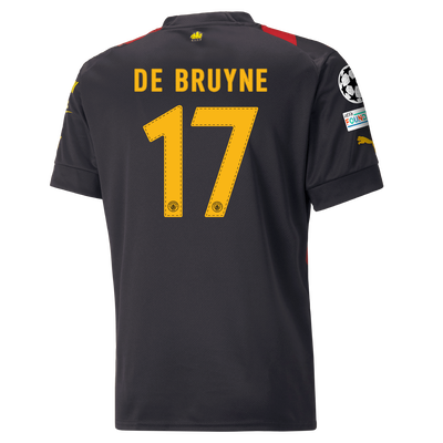 Manchester City Away Jersey 2022/23 with DE BRUYNE 17 printing
