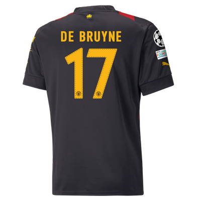 Manchester City Away Jersey 2022/23 with DE BRUYNE 17 printing