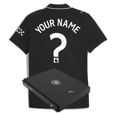 Manchester City Authentisch Auswärtstrikot 2025/26 mit individueller Bedruckung in Geschenkbox