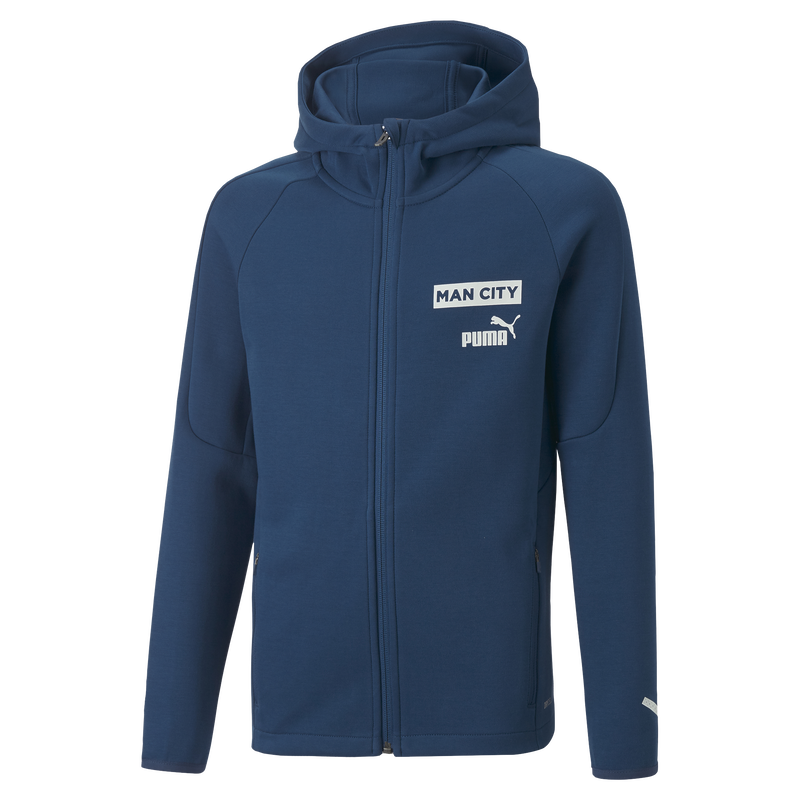 MCFC TR KIDS CASUALS HOODY JACKET - blue turquoise