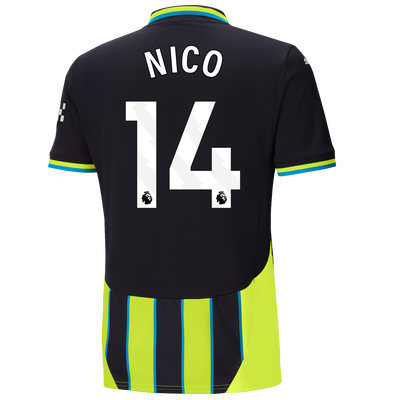 Manchester City Away Jersey 2024/25 With NICO 14 Printing