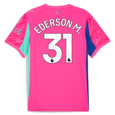 Manchester City Torwarttrikot 2025/26 mit EDERSON M. 31 Aufdruck