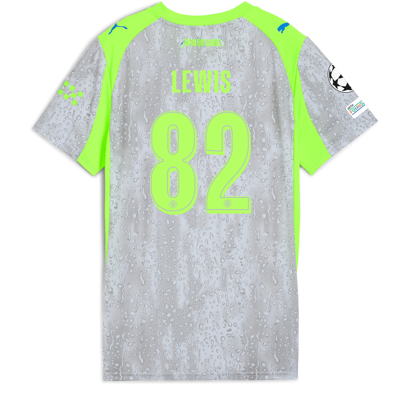 Womens' Man City 3rd Jersey 2025/26 With LEWIS 82 Printing blue - Check out all Manchester City t-shirts online - Official Manchester City FC store