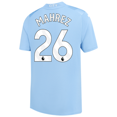 Kids' Manchester City Home Jersey 2023/24 with MAHREZ 26 printing