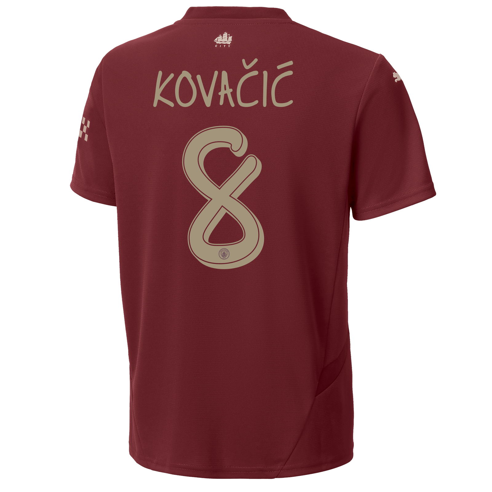Kids Manchester City Third Jersey 2024 25 With KOVA I 8 Printing Official Man City Store