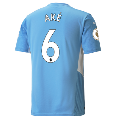 Manchester City Home Shirt 21/22 with Nathan Aké printing