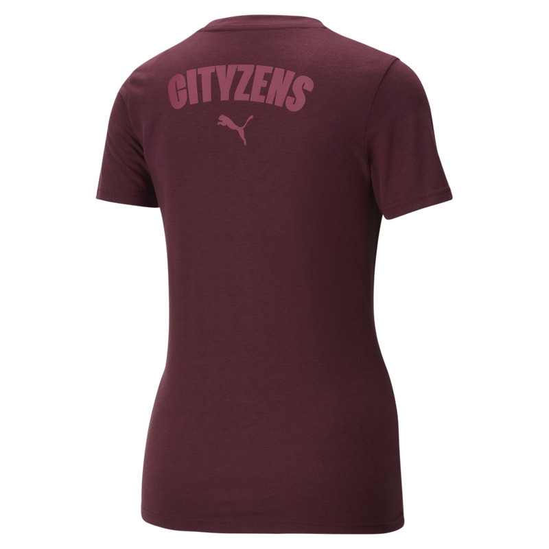 MCFC LW WMNS CASUALS TEE - burgundy