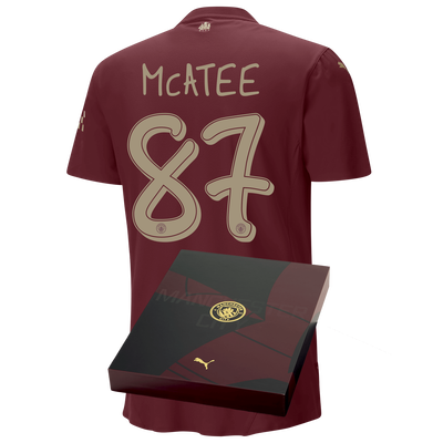 Manchester City Authentic Third Jersey 2024/25 With McATEE 87 printing in Gift Box