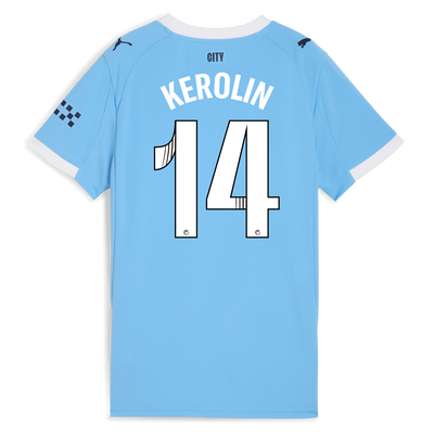 Women's Manchester City Home Jersey 2025/26 With KEROLIN 14 Printing