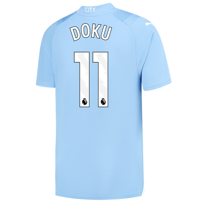 Manchester City Home Jersey 2023/24 with DOKU 11 printing