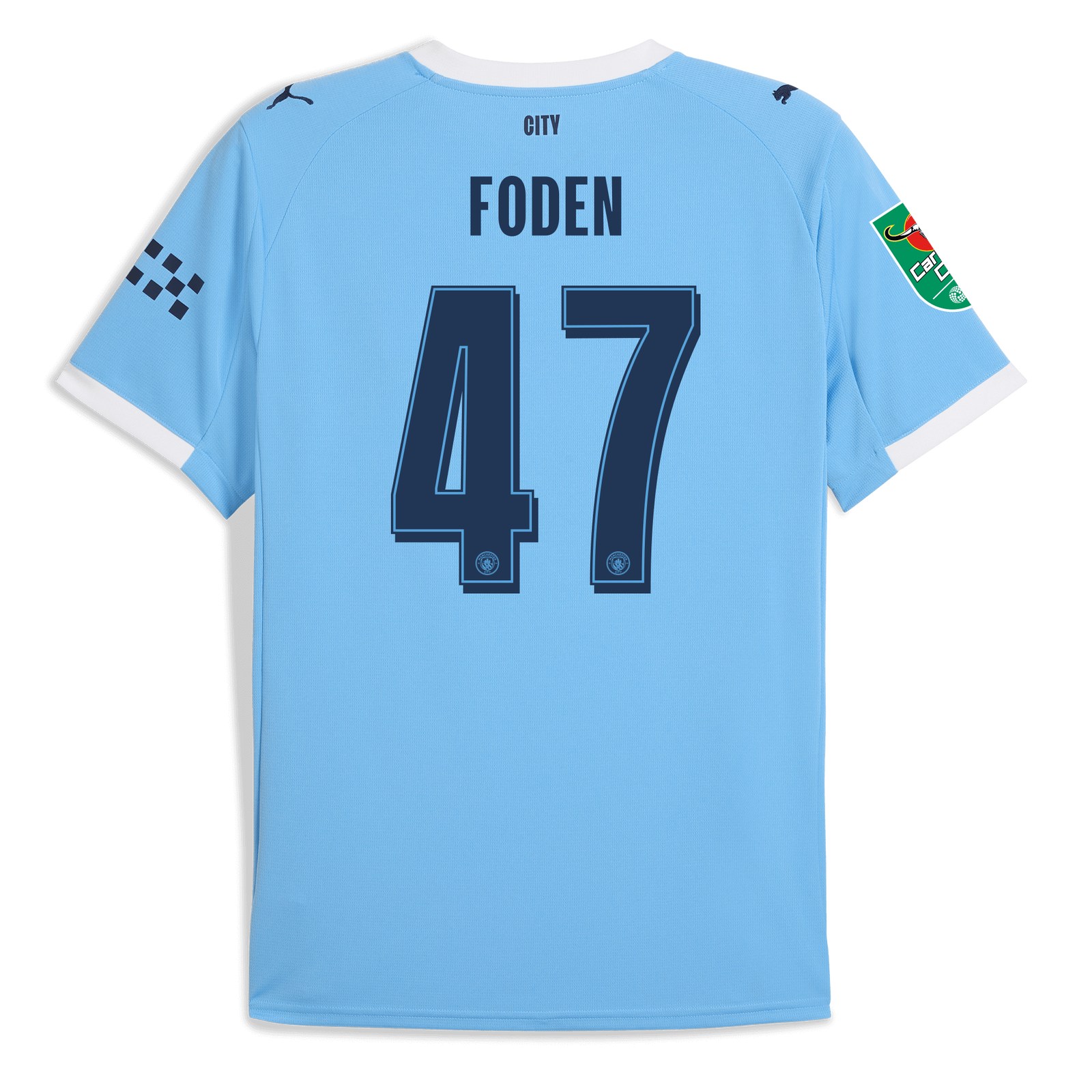 Manchester City Home Jersey 2025/26 With FODEN 47 Printing