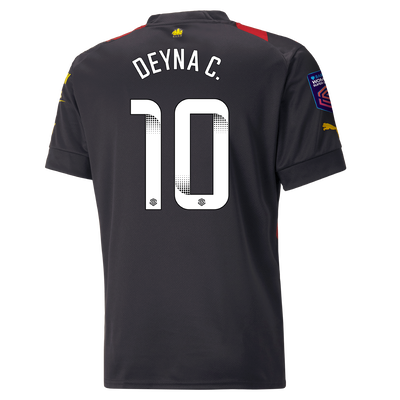 Camiseta 2ª Equipación Manchester City 2022/23 con estampado de DEYNA C. 10