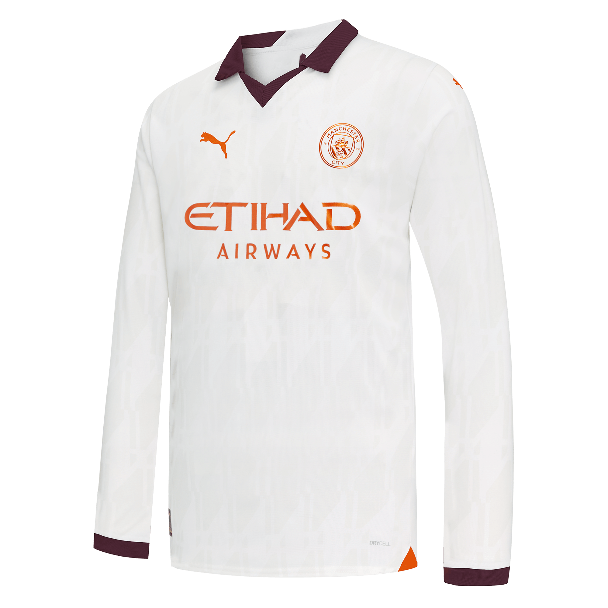 Manchester City No14 Bony Home Long Sleeves Soccer Club Jersey