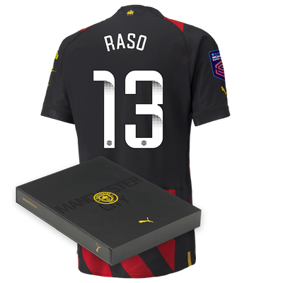 Manchester City Authentic Away Jersey 2022/23 with RASO 13 printing in Gift Box